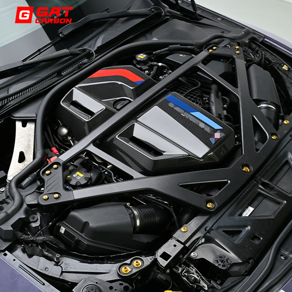 Dry Carbon Fiber CSL Style Strut Bar For BMW G80M3 G82M4 G87M2