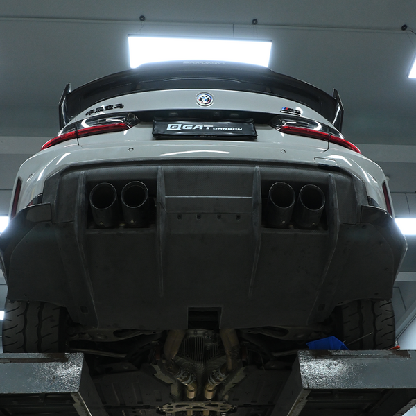 Dry Carbon Fiber Rear Diffuser RC Style For BMW M3 G80 M4 G82 G83 2021+ Rear Bumper Lip Kits