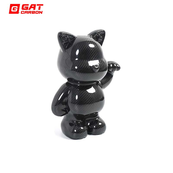 Dry Carbon Lucky Cat Carbon Fiber Decoration