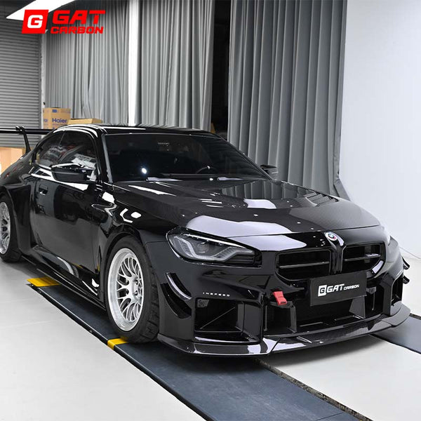 Front Bumper Air Vent Duct Set For BMW G87 M2 2023+ Dry Carbon Fiber CS Style