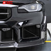 Front Bumper Air Vent Duct Set For BMW G87 M2 2023+ Dry Carbon Fiber CS Style