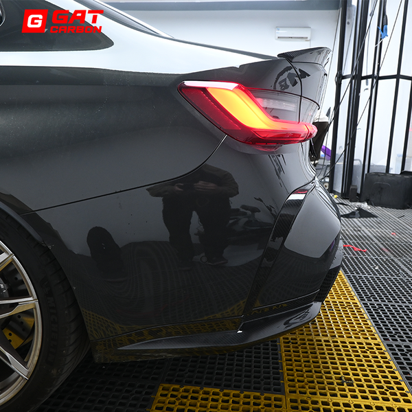 For BMW G80M3 G82M4 Real Carbon Fiber Rear Diffuser Bumper Splitter Canards 1 Pair