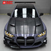 For BMW G80M3 G82M4 Prepreg Dry Carbon Fibre Hood AV Style