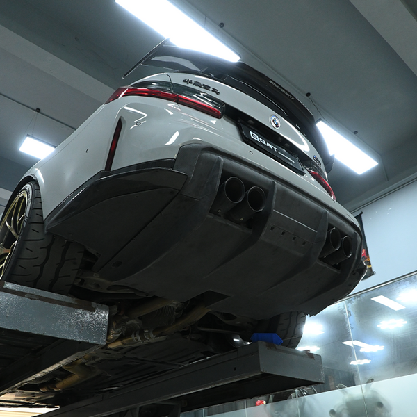Dry Carbon Fiber Rear Diffuser RC Style For BMW M3 G80 M4 G82 G83 2021+ Rear Bumper Lip Kits