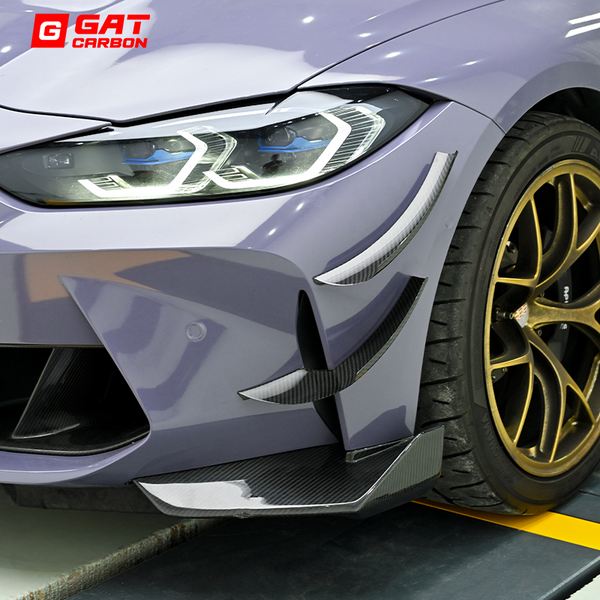 Dry Carbon Fiber Canard Set Ver Style For BMW G80 M3 G82 G83 M4 2021+ 4pcs/set