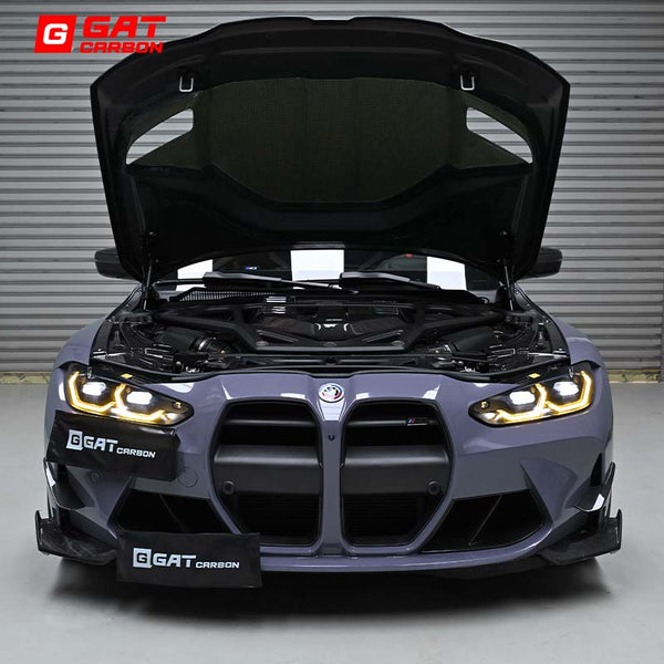 For BMW G80M3 G82M4 Prepreg Dry Carbon Fibre Hood AV Style