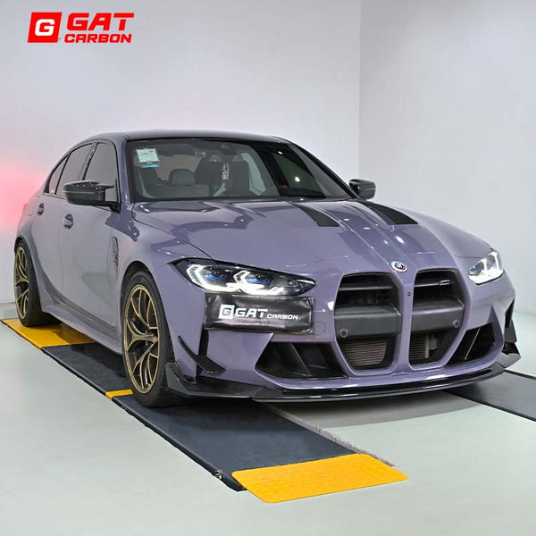 For BMW M3 M4 G80 G82 2021+ Dry Carbon Fiber CSL 1:1 Style Front Lip
