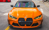 Dry Carbon Fiber Front Grille One-piece V Style For BMW M3 M4 G80 G82 G83 2021+