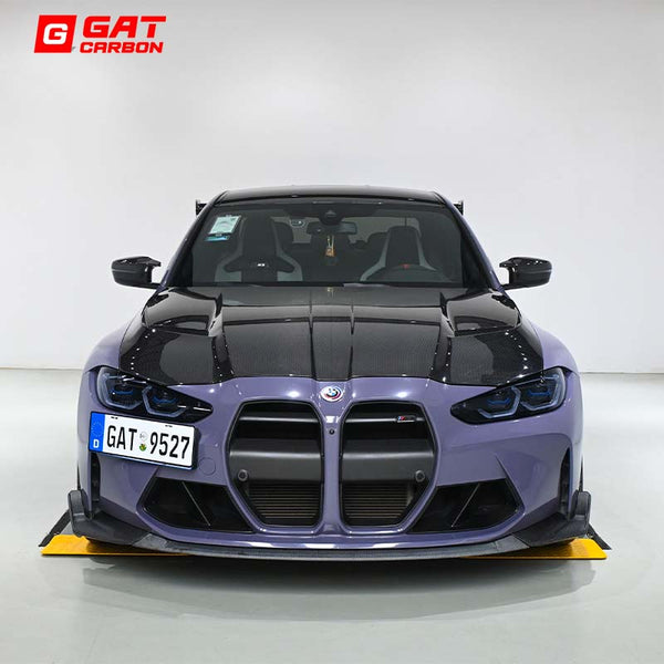 For BMW G80M3 G82M4 Prepreg Dry Carbon Fibre Hood AV Style