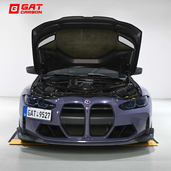 For BMW G80M3 G82M4 Prepreg Dry Carbon Fibre Hood AV Style